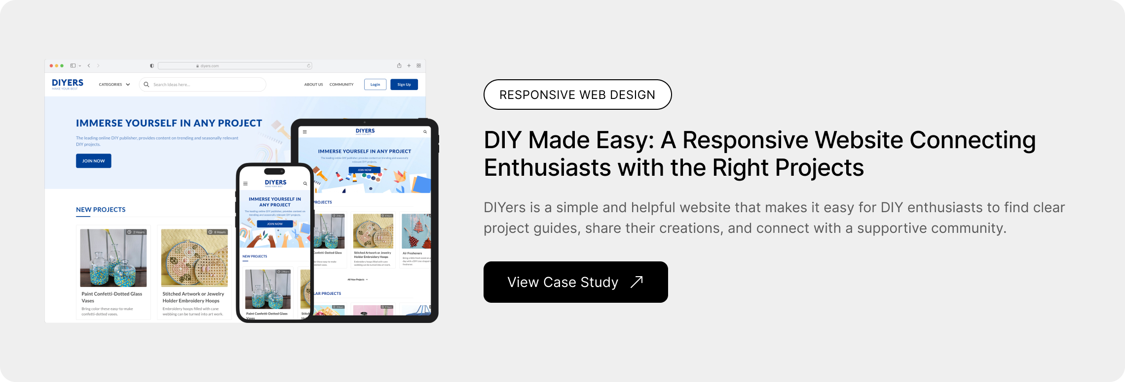 DIY Tutorials Responsive Website Case Study