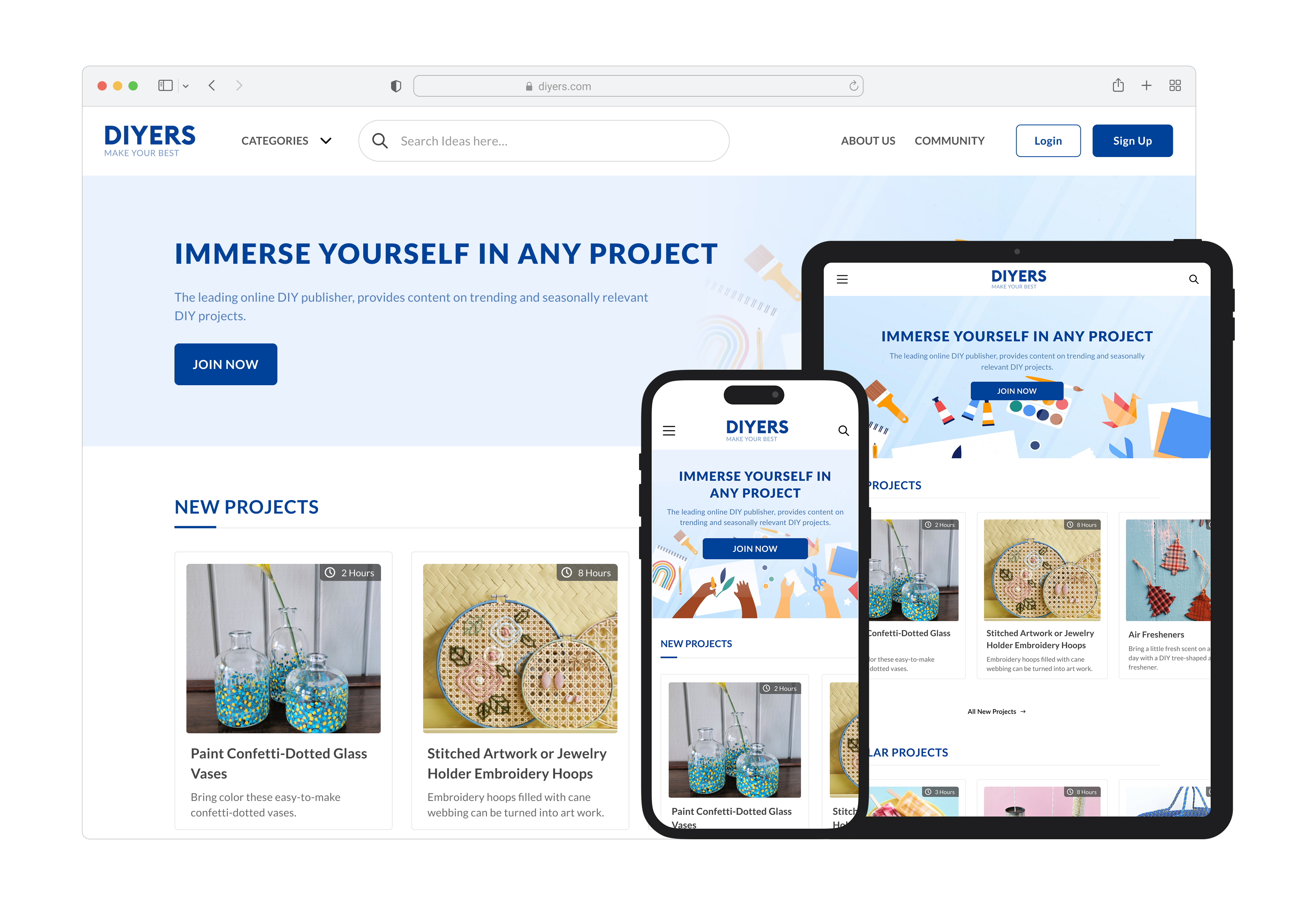 DIY Tutorials Responsive Website